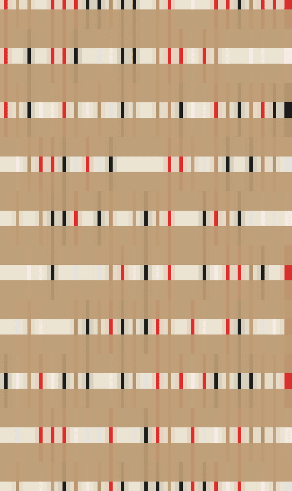 Generatively created deconstructed Burberry check pattern
