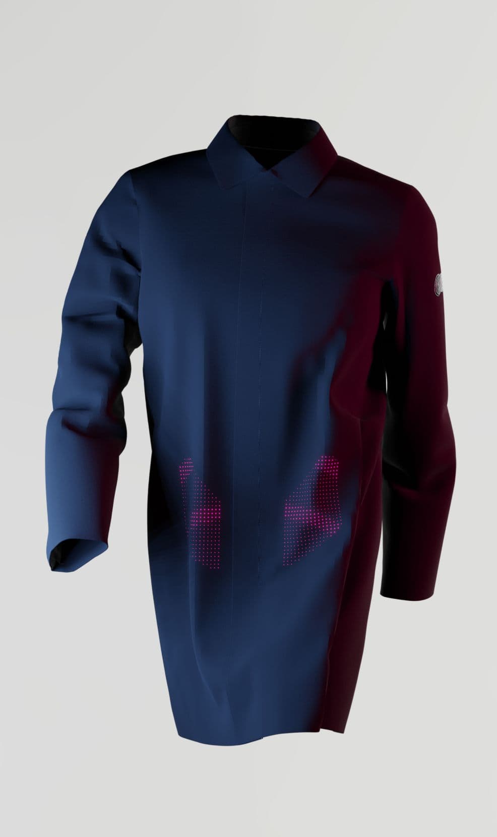 Back view of a woman wearing an AlphaTauri cropped jacket